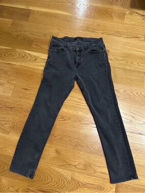 Men's Slim Black Denim Jeans - Classic Slim Fit